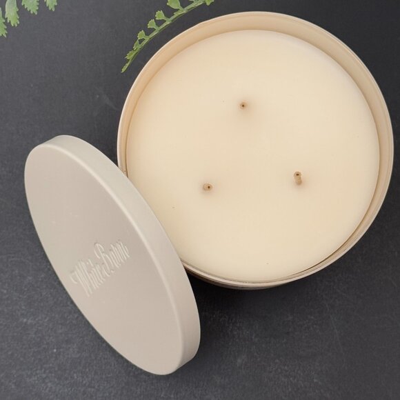 BBW Coffee & Whiskey White Barn Bath & Body Works 3 Wick Candle - Picture 6 of 10